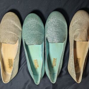 Twiggy London Glitter Loafers YTK 9